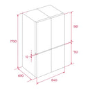 Teka, Freestanding Fridge RMF 74830 Stainless Steel