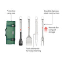 Joseph Joseph, GrillOut™ 4-Piece Stainless-Steel BBQ Utensil Set with Storage Case