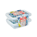 Pyrex, Cook & Go Set of 2 Rectangular Dishes + Lid