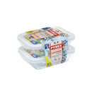 Pyrex, Set of 2 Rectangular Dishes + Lid Cook & Go