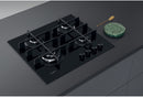 Whirlpool, GOWL 628/NB Gas hob cm. 59 - Black Ceramic Glass