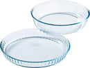 Pyrex, 913S606 Set of 2 Tarte Dish 813B + Cake Dish 828B