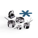 Joseph Joseph, Space 5-Piece Folding Handle Cookware Set - Stainless Steel