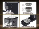 Beper, Espresso Coffee Machine 2 In 1 Duetta
