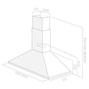 Elica, Hood Wall Mounted Tamaya 60cm White