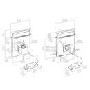 Elica, Hood Downdraft Pandora 90cm Black