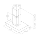 Elica, Hood Island Free Spot NG 90 cm Inox