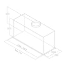 Elica, Hood Box In Lane 52cm Inox