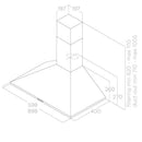 Elica, Hood Wall Mounted Tamaya 60cm Inox