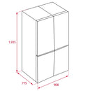 Teka, Full No Frost Multidoor Bottom Freezer Refrigerator with Inverter Motor