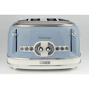 Ariete, 156 Vintage Toaster 4 Slices 1630W, Blue
