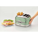 Ariete, 156 Vintage Toaster 4 Slices 1630W, Green