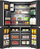 Hisense, Fridge Inverter 4 Doors 28 ft Black – RQ759N4IBU1
