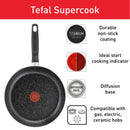 Tefal, SuperCook Dark Stone 11 pieces Set with glass lids