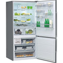 Whirlpool, Fridge Bottom Mount, no Forst, Inox, Twist icemaker -W84BE