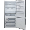 Whirlpool, Fridge Bottom Mount, no Forst, Inox, Twist icemaker -W84BE
