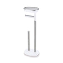 Joseph Joseph, 70518 Easystore Butler Stand Toilet Paper Holder, Grey/White,1 Ea,Stainless Steel