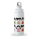 Tefal, Drink2Go Light Steel- Decor Geisha 0,6L White Screw Lid